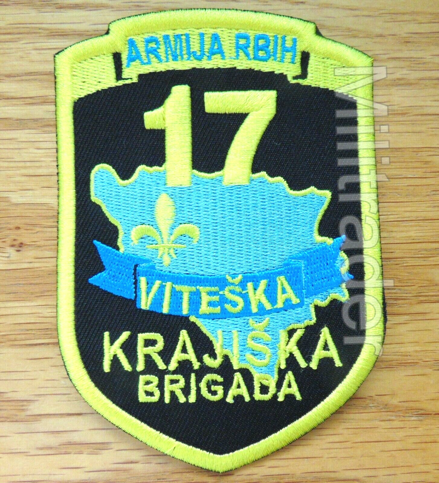 Bosnia Bosnian Army of The Republic of Bosnia and Herzegovina 17th Brigade Patch