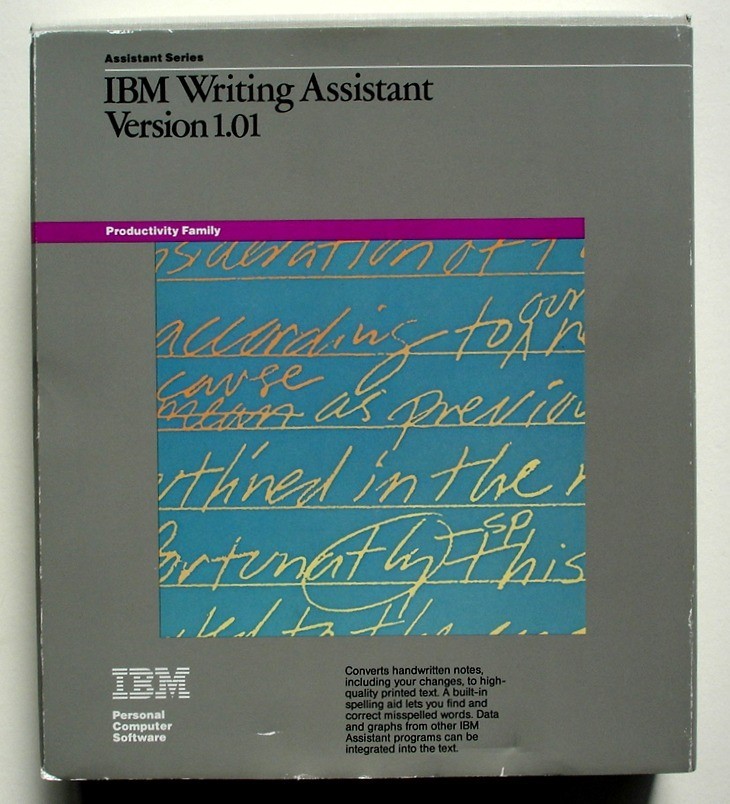 IBM Writing Assistant Versional 1.01, Vintage 1984 First Edition