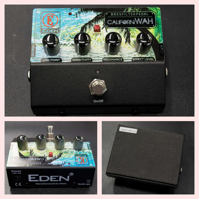 Eden WAH CaliforniWAH Professional Bass Guitar Filter Pedal Stomp Box Brand new