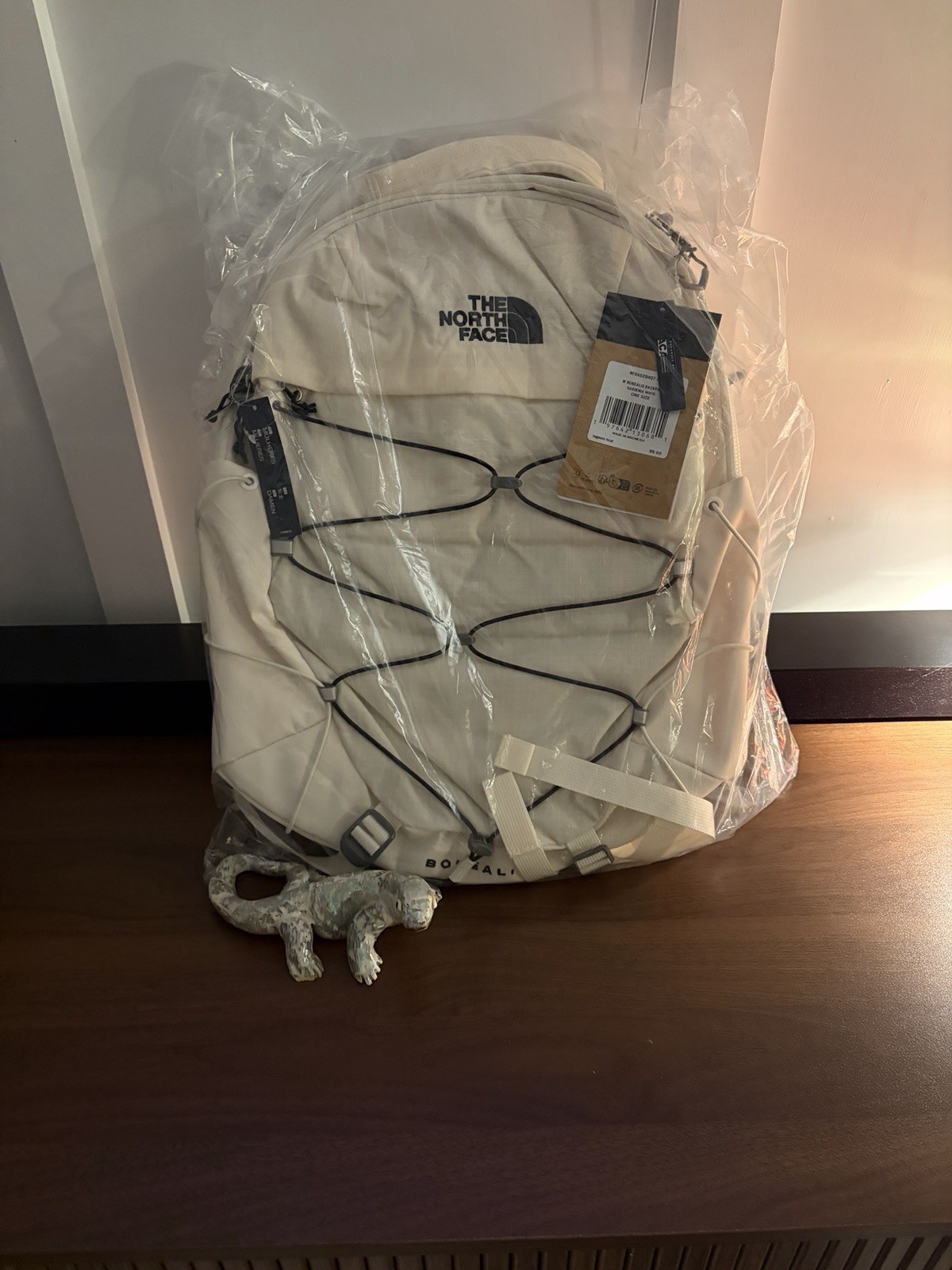 NWT THE NORTH FACE Womens Borealis Mini Backpack Gardenia White/TNF Black NPF