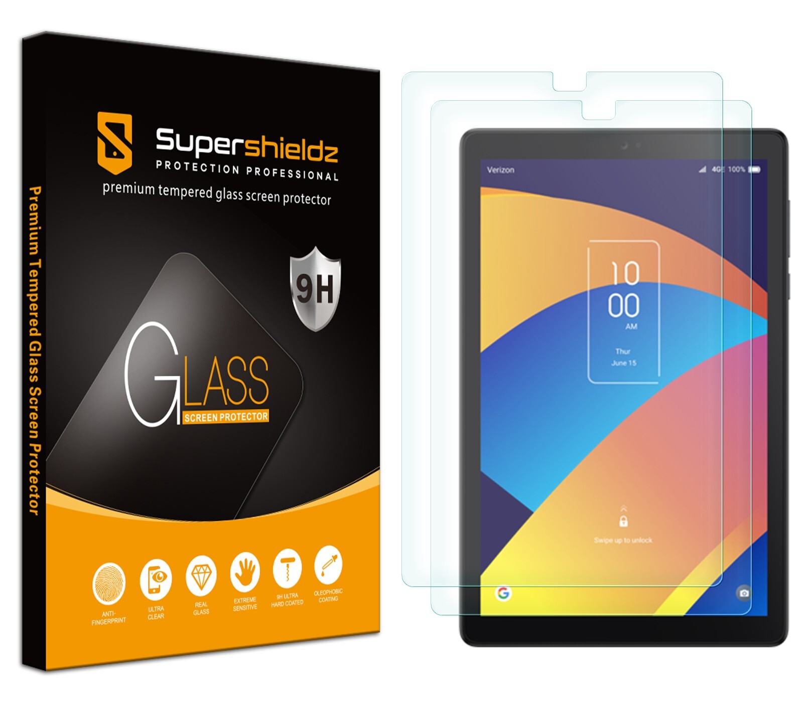 [2-Pack] Supershieldz Tempered Glass Screen Protector for TCL Tab 8 Plus/ 8 SE