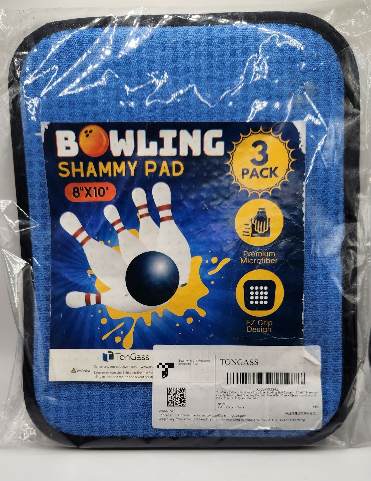 8 X10 Bowling Shammy Pad 3-pack New In Package Free Shipping