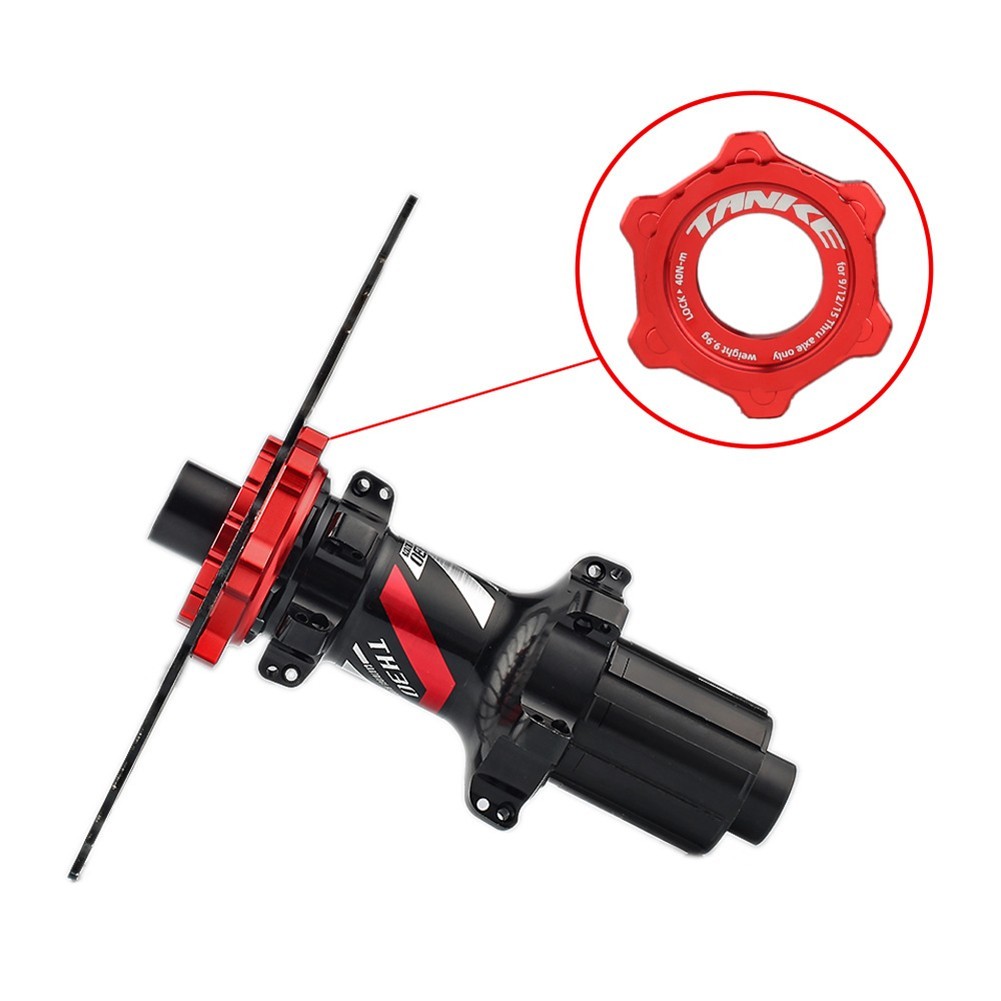 6 Bolt Disc Brake Adapter CNC Aluminum Alloy with Stainless Steel Lockring