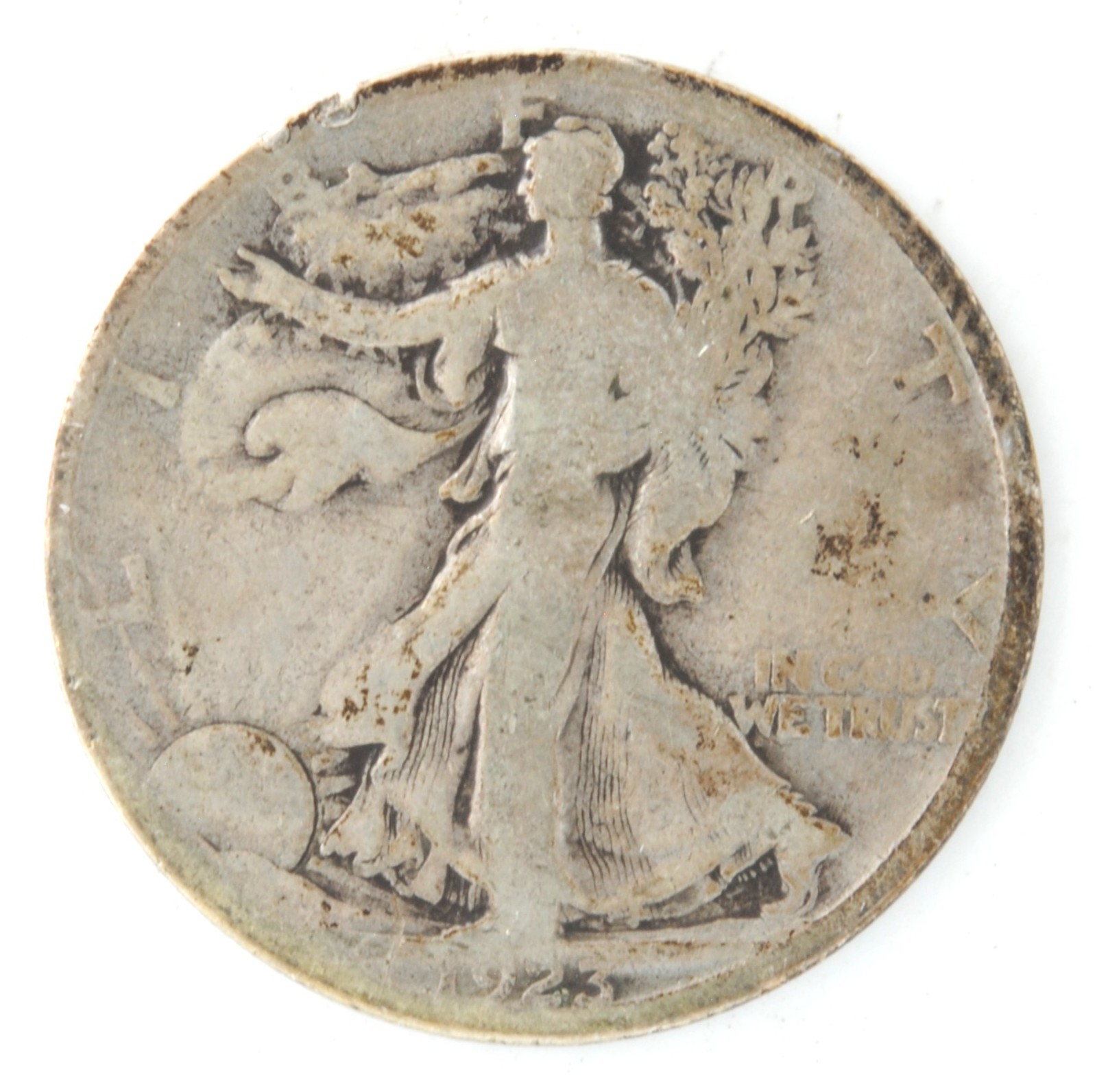 United States 1923-S Walking Liberty Half 90% Silver San Francisco Mint Coin