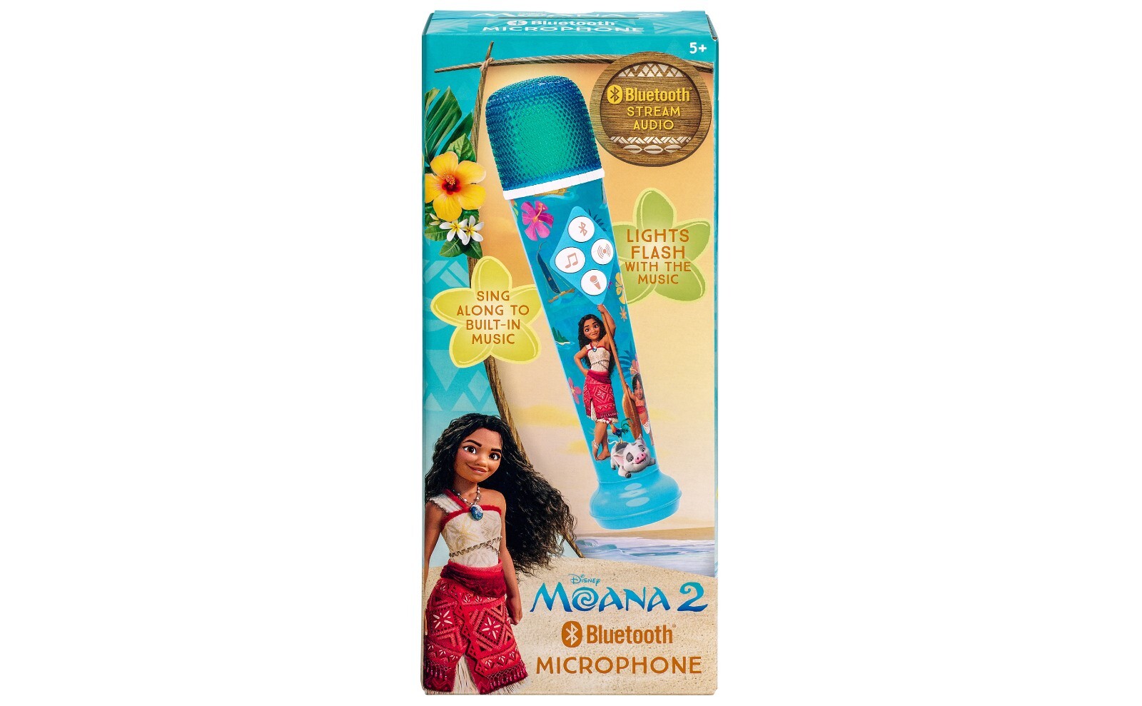 eKids Moana 2 Bluetooth Karaoke Microphone for Kids