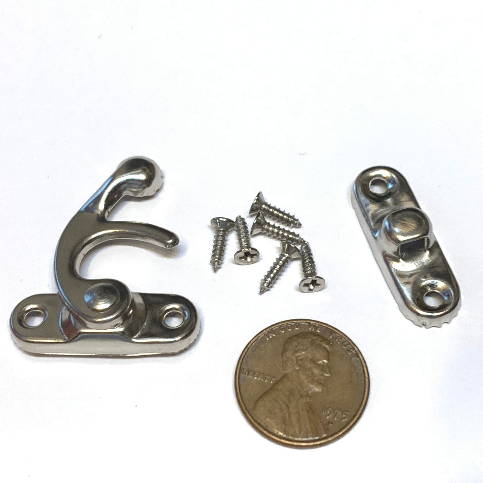 1 Set BXR Brand Silver latch hook Hinge small wood box Catch  Fastener b14