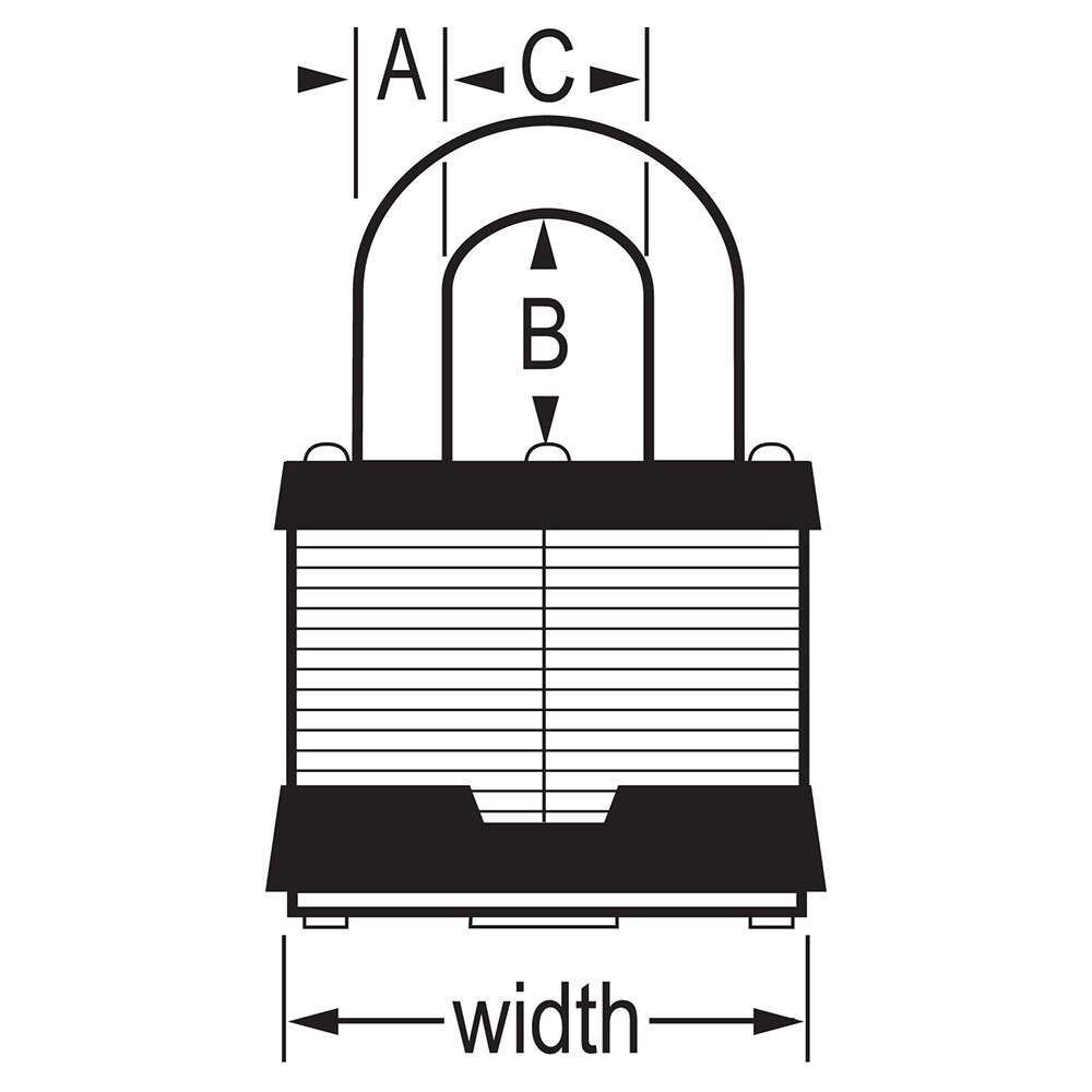 Master #5 Keyed Alike Padlocks - pack of 6