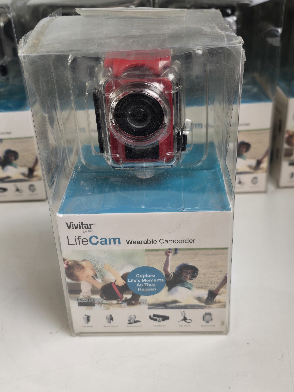 Vivitar LifeCam DVR936 Wearable Camcorder Red NIB