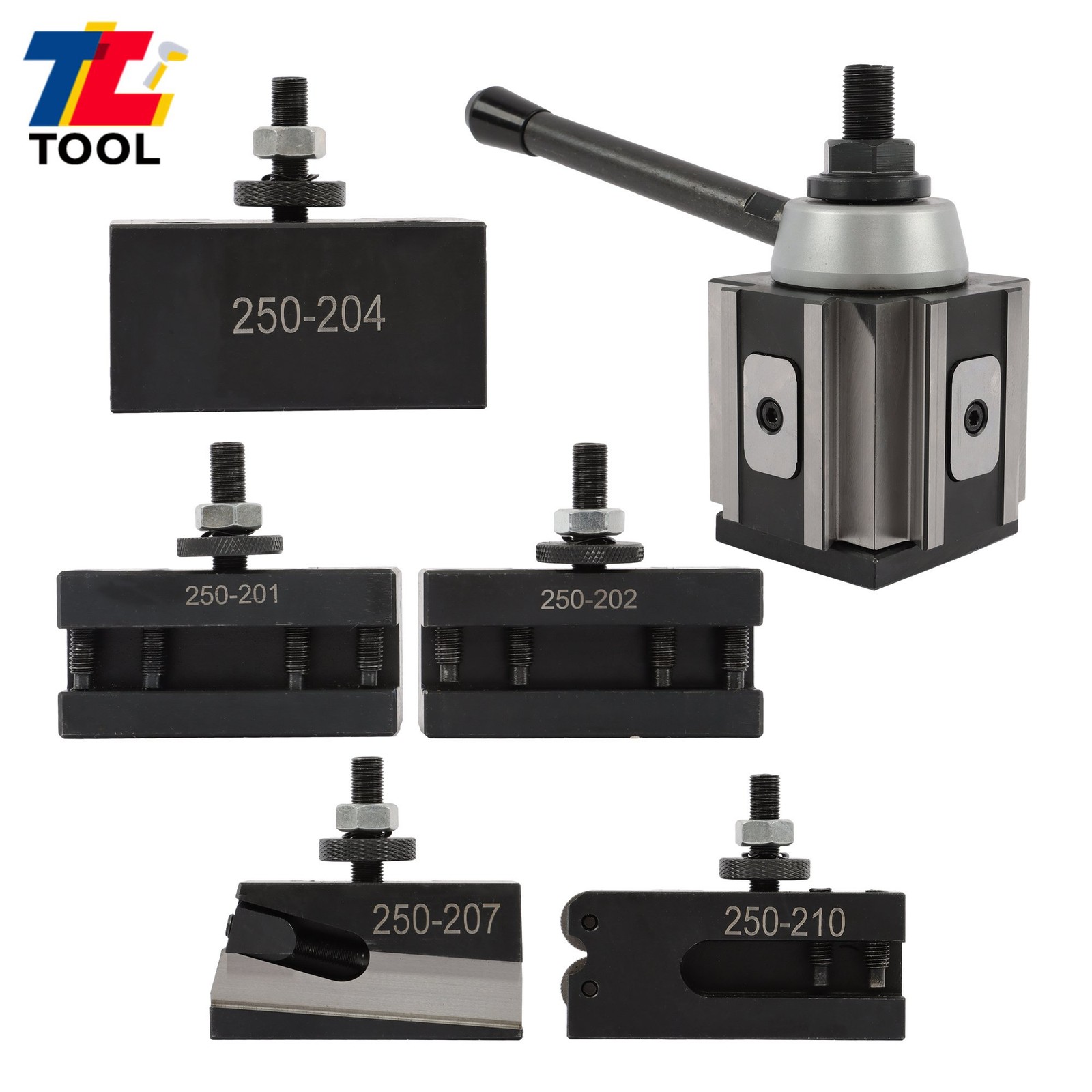 6 Pack BXA Quick Change Toolpost 250-200 Complete Set for Machining