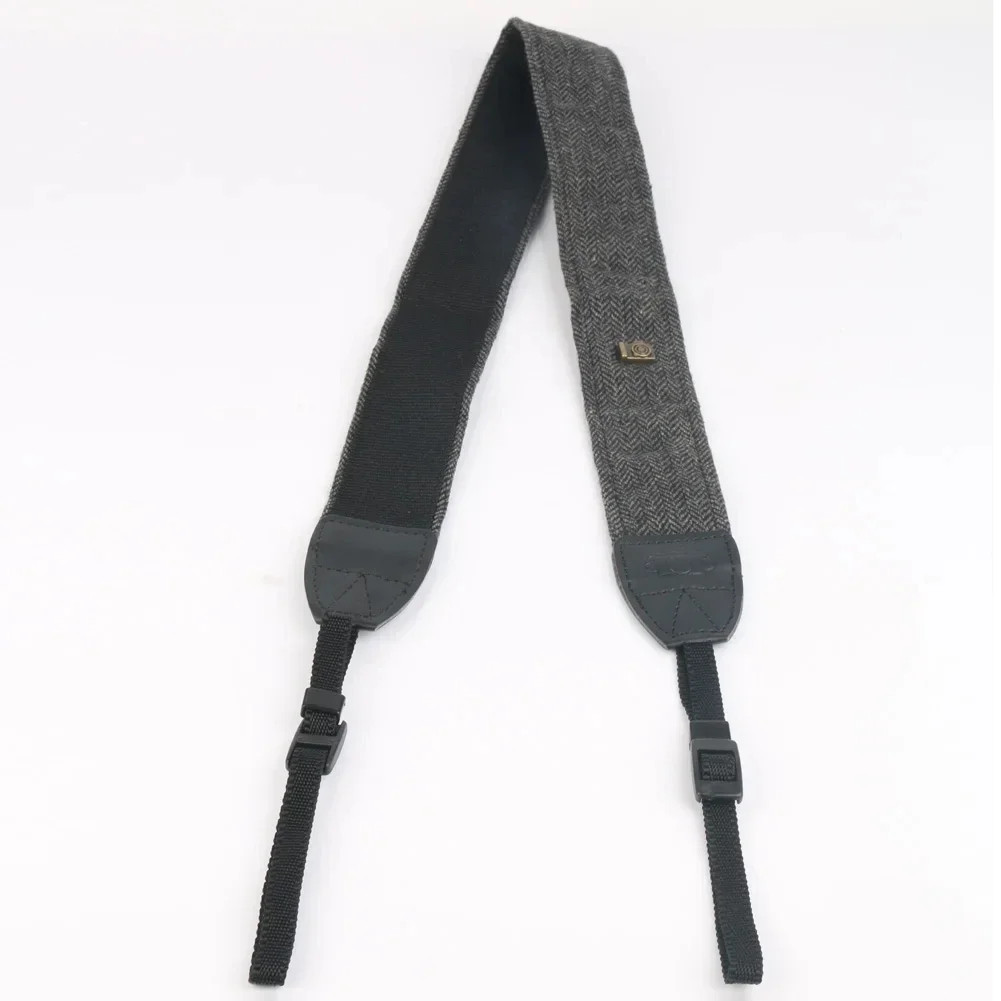 Portable Camera Strap Adjustable Cotton Leather Camera Shoulder Neck Strap Belt
