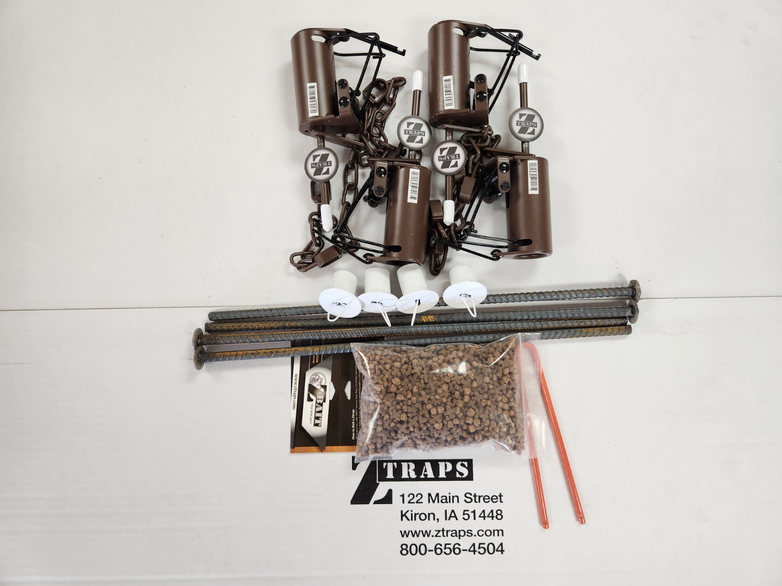 Four Powder Coated ZTRAP Dog Proof Coon Traps KIT Trapping Raccoon NEW SALE