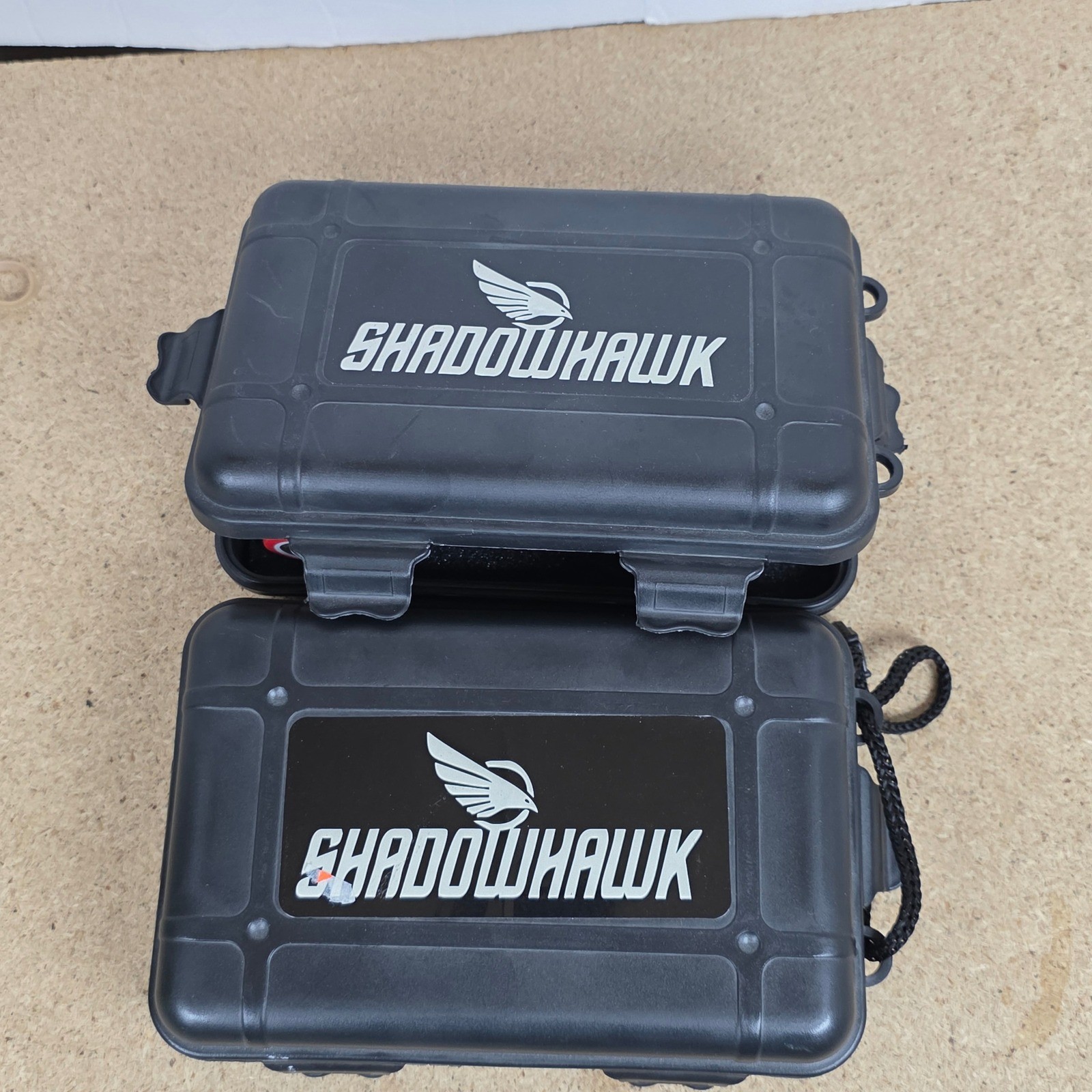 Shadowhawk Tactical Flashlight Hard Cases with Battery Charger only camping