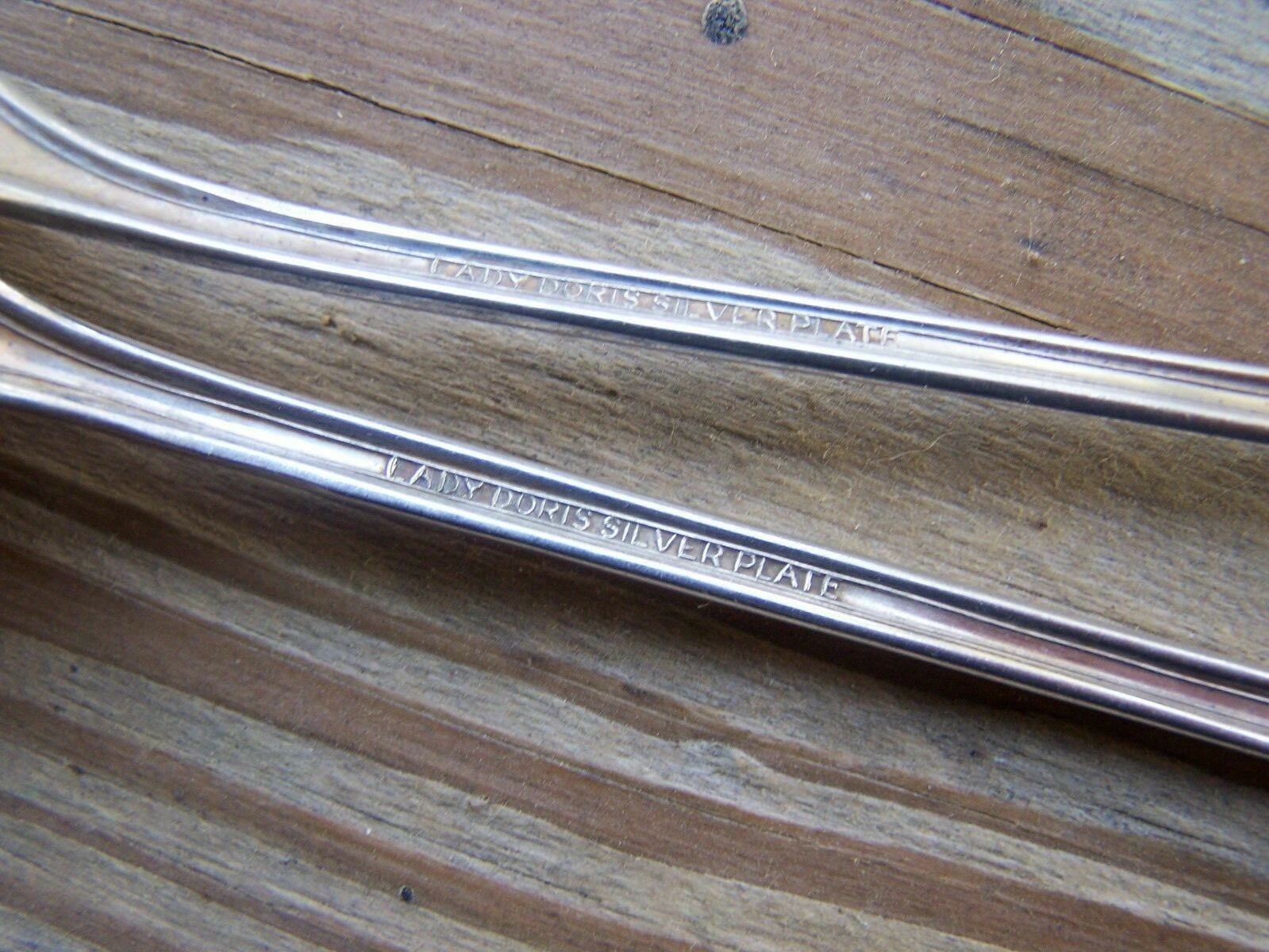 2 LADY DORIS Silverplate 1929 Iced Tea Spoons