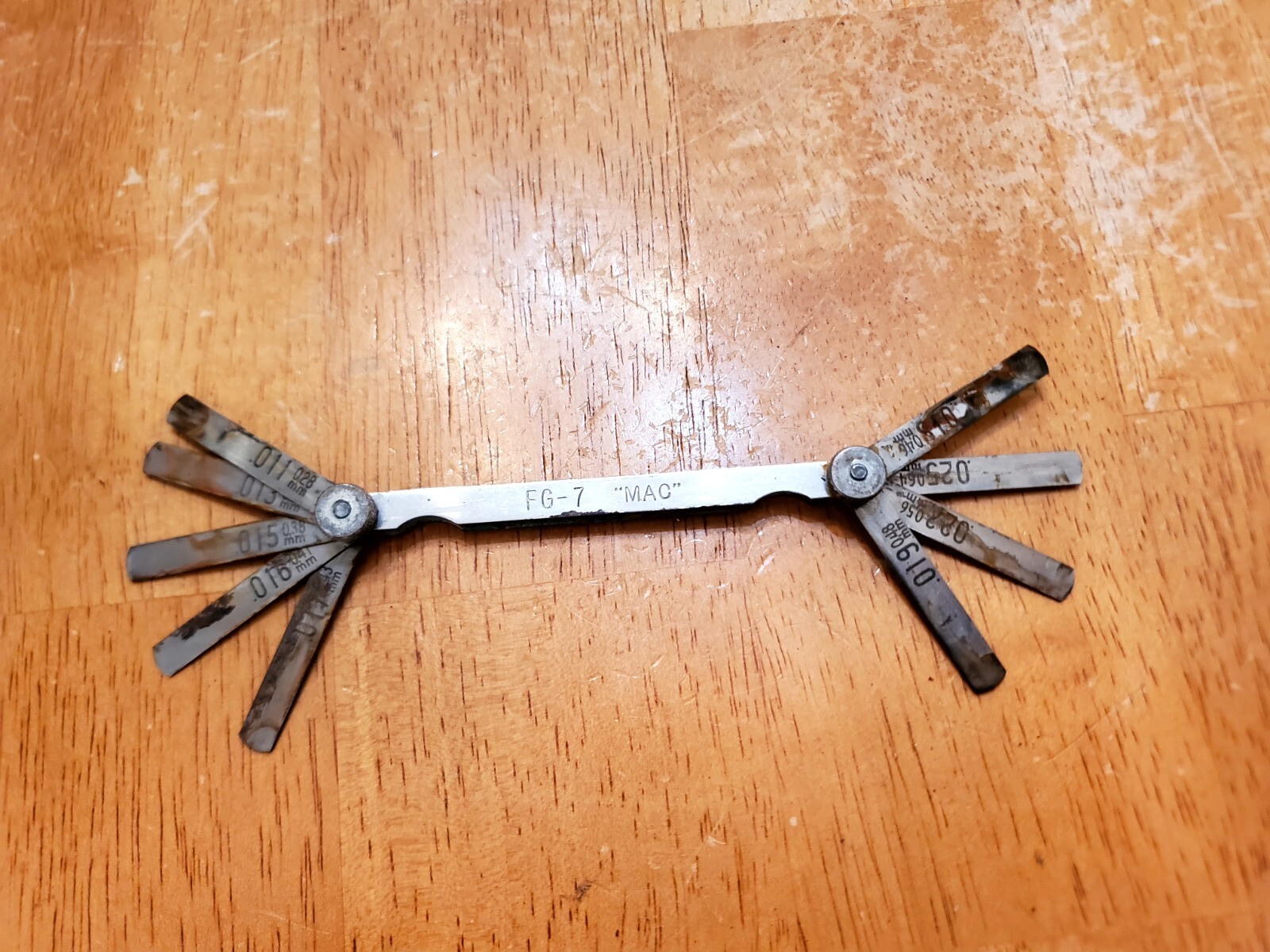 Mac Tools Mixed Feeler Gauges Lot Of 8