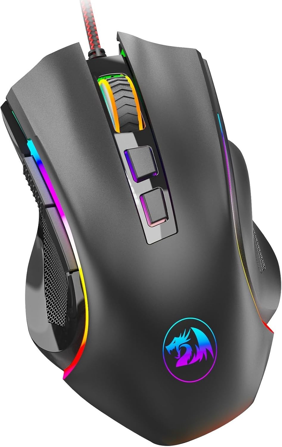 M602 Gaming Mouse, Ergonomic RGB Gaming Mouse Wired with 7200 Adjustable DPI,...