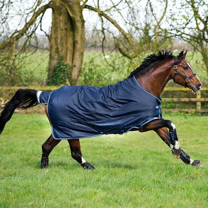 HORSEWARE IRELAND Amigo Bravo 12 Heavy  Navy/Navy/White Turnout - 75