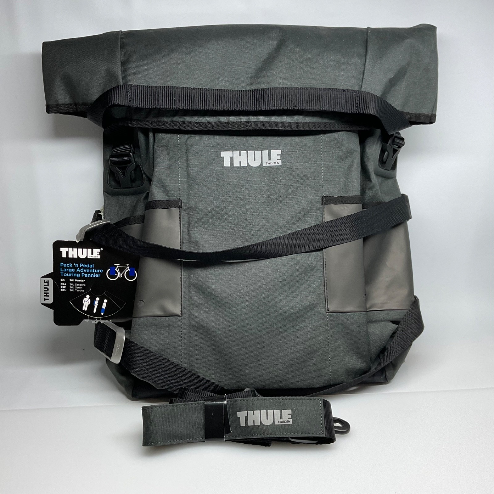 NWT THULE Pack ‘N Pedal Large Adventure Touring PANNIER 26L Black instructions
