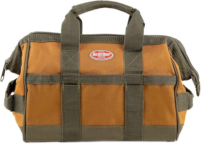Bucket Boss Gatemouth 12 Tool Bag in Brown, 60012, 7 liters - New Open Box