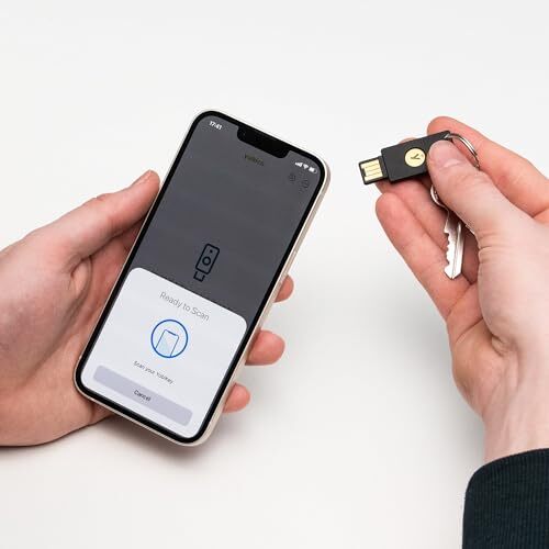 Yubico - Security Key NFC - Black - Two-Factor authentication 2FA Security Ke...