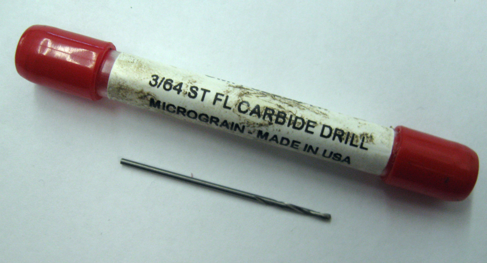 3/64" ST FL Carbide Drill Bit  MICROGRAIN CMH-52250-H Made in USA