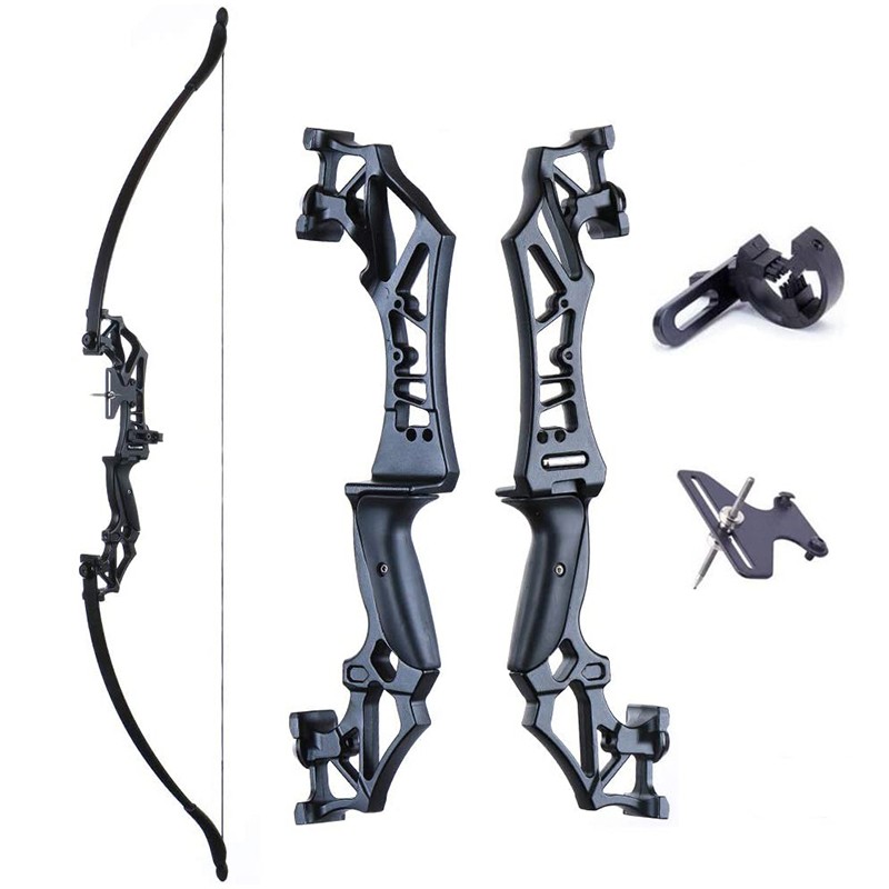 53" Archery Takedown Recurve Bow & Bow Sight Arrow Rest for Right Hand Beginner