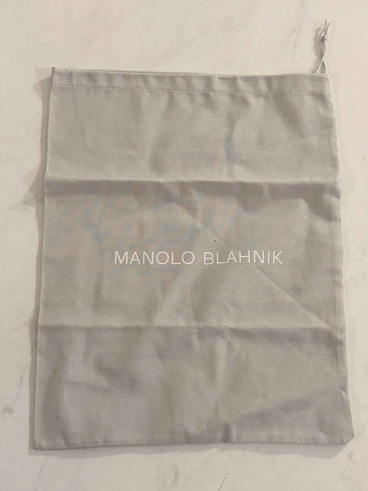 MANOLO BLAHNIK Authentic Gray Dust Bags 13.25” x 10.5” Shoe bags