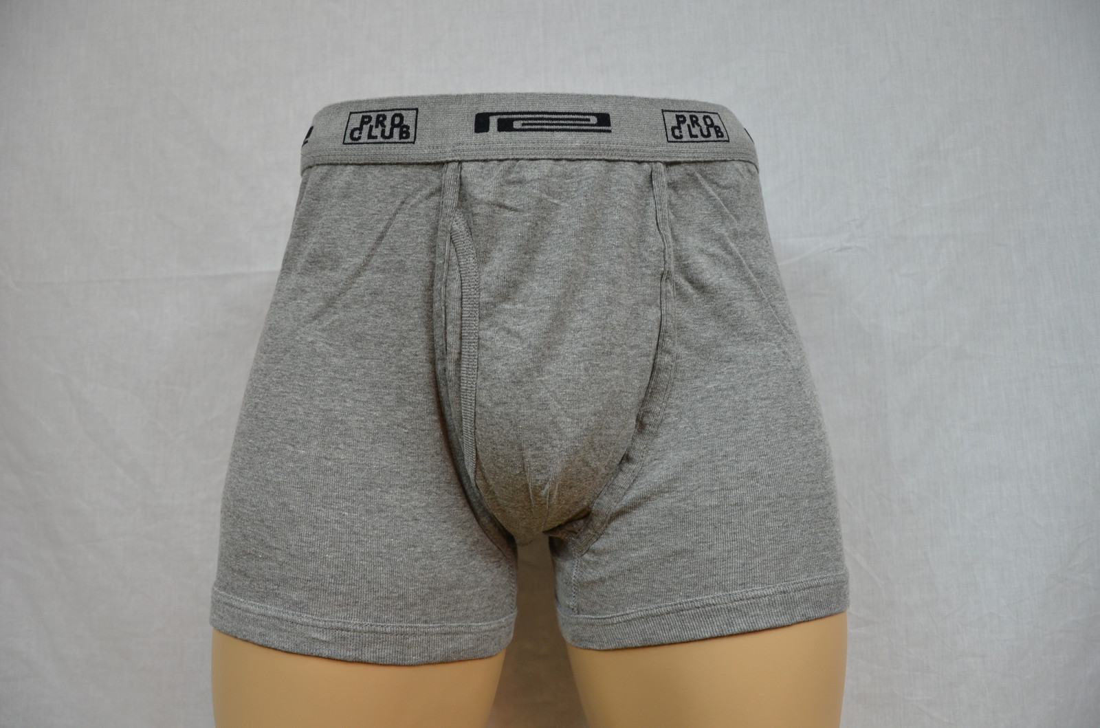 2 NEW PROCLUB BOXER BRIEFS BLACK/GRAY MEN UNDERWEAR SHORTS PRO CLUB S-7XL 2PC