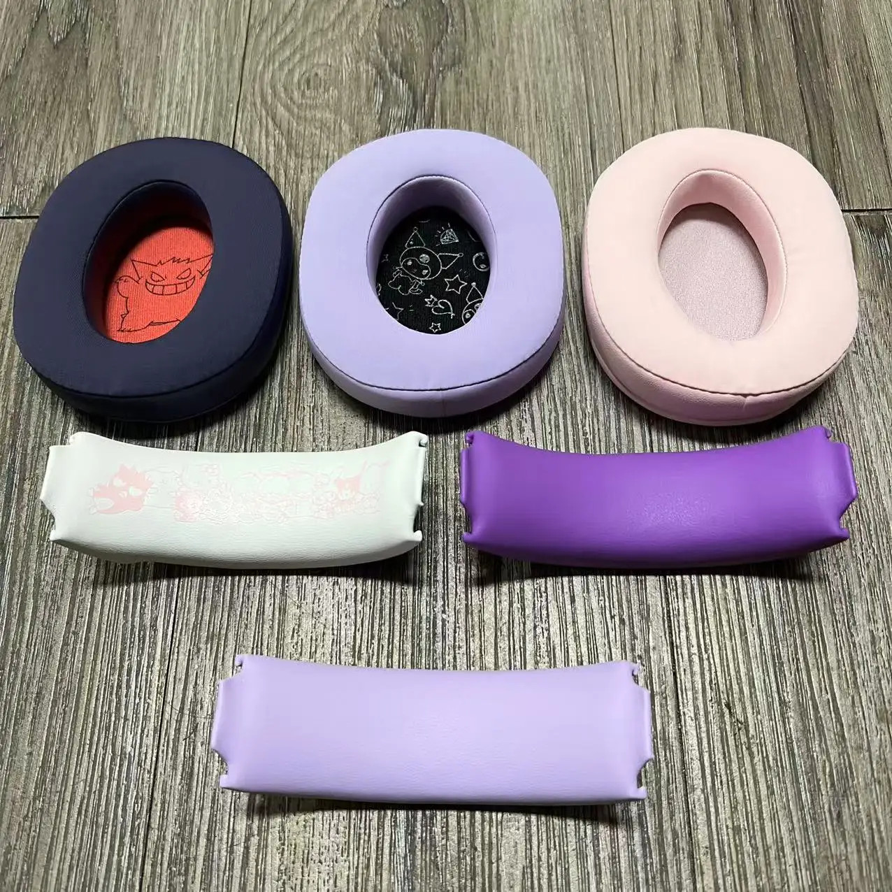 Replacement Parts for Razer Kraken Kitty V2 KUROMI Pokemon Headphones Ear Pads