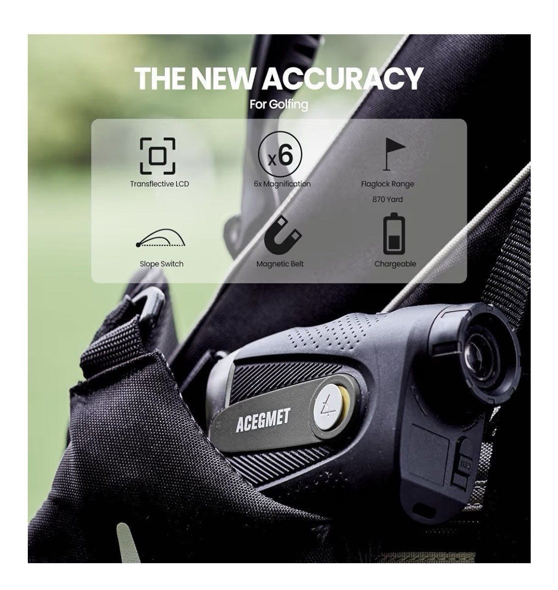 Acegmet Golf Range Finder New In Box