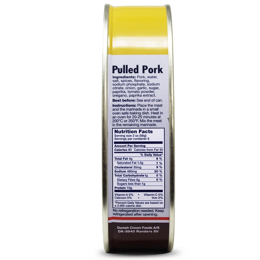 Tulip Pulled Pork Meat Marinated Fully Cooked 2 PK-12oz. Exp 2027
