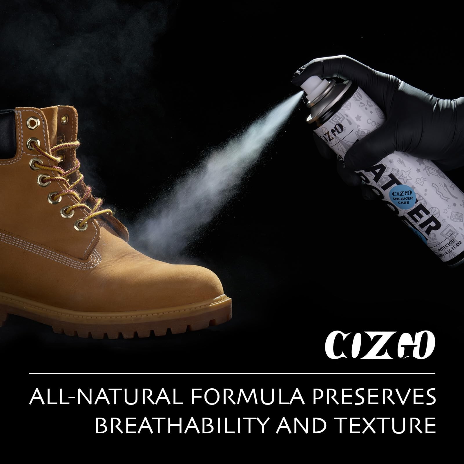 COZGO Protect Shoe Protector Spray, Rain & Stain Waterproof Nano...