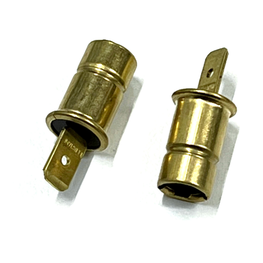 Pair of Panel Bulb Sockets w/ Push-In Connector - Compatible with VW Beetle and