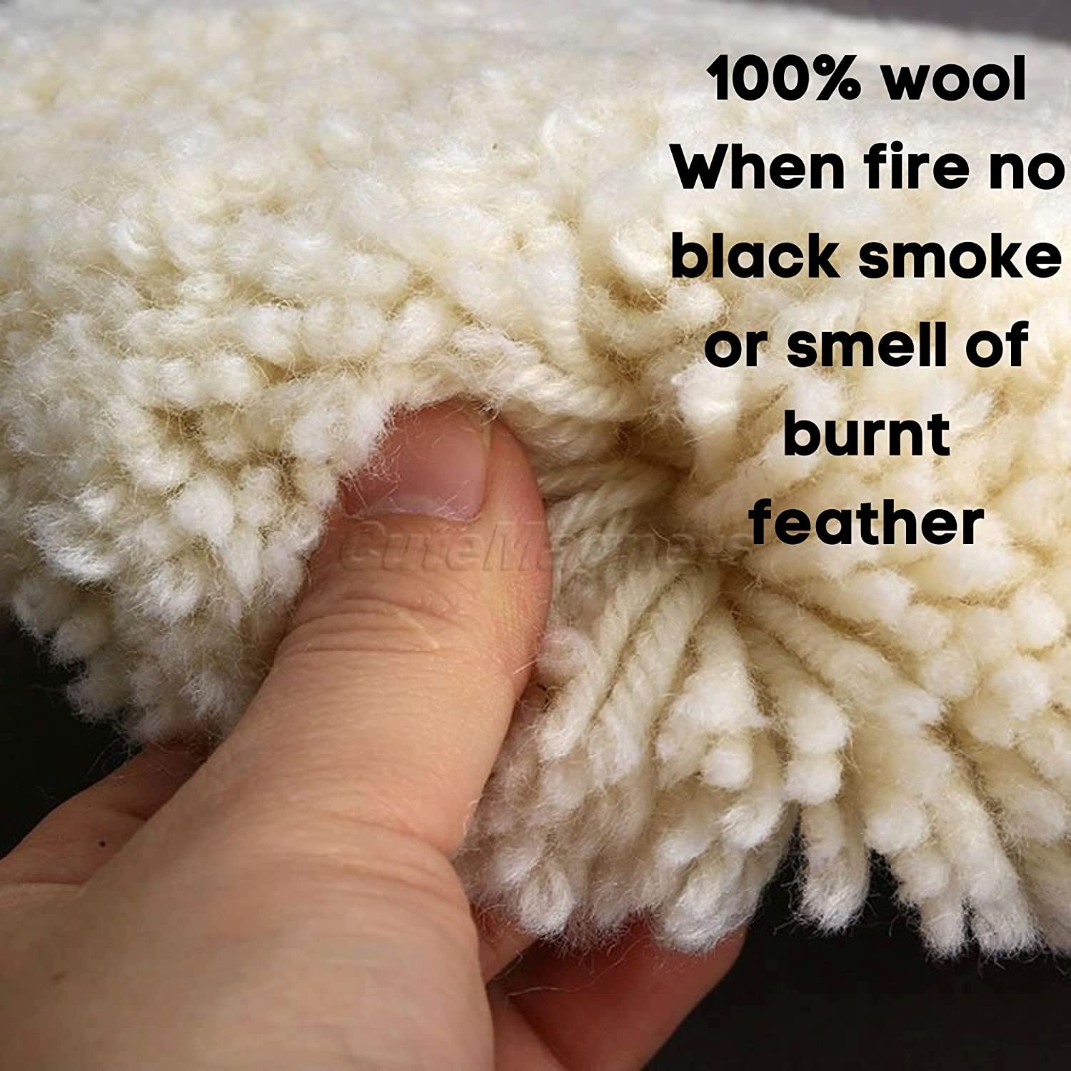 Wool Buffing Pad Natural 7 inch Wool Double Side Compound Cutting Pad Polisher