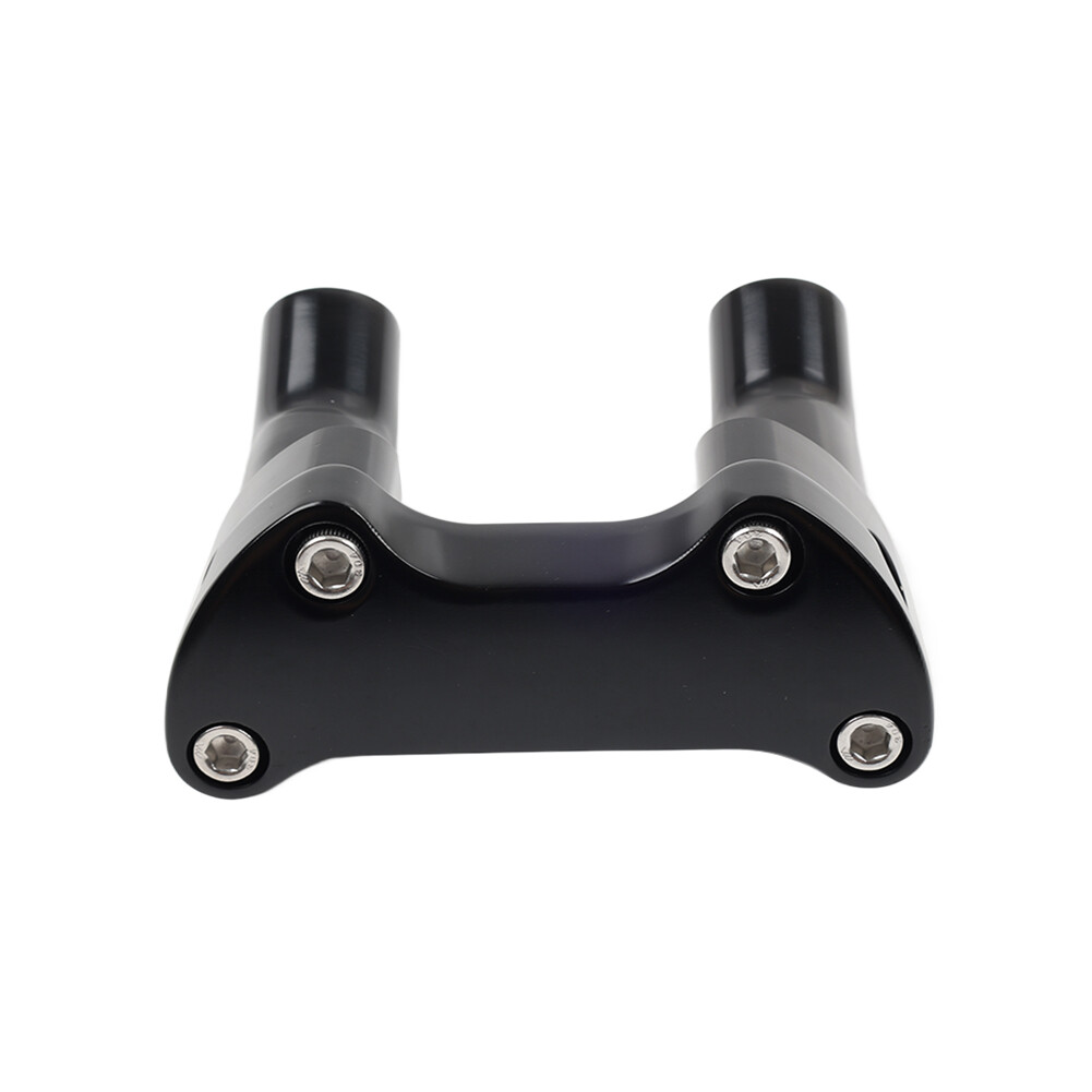 Top Cover 3.5" Handlebar Risers Clamp Black For Harley Dyna Softail Sportster XL