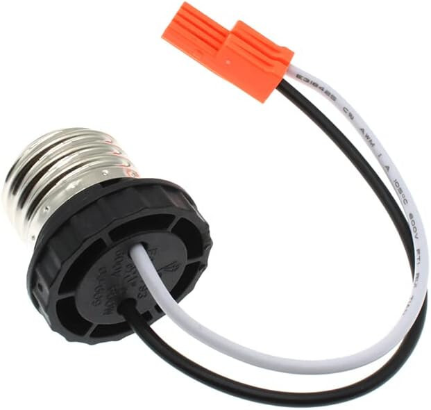 Brand New LED Retrofit Adapter 2-Pin T24 To E26 Screw-In-Base Connector set of 6