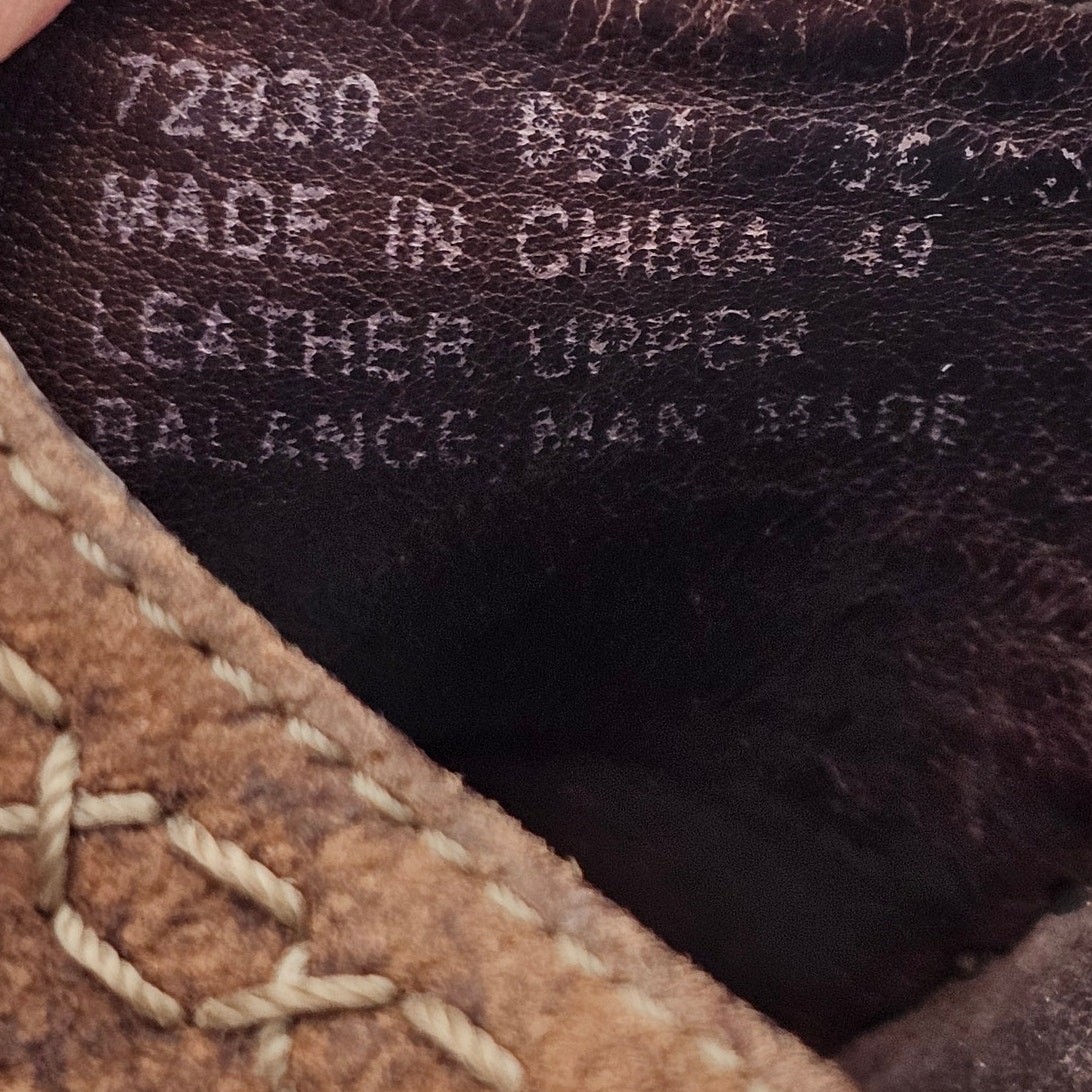 Clarks Artisan Womens 8.5 Distressed Leather Wedge Mule Boho Western Workwear