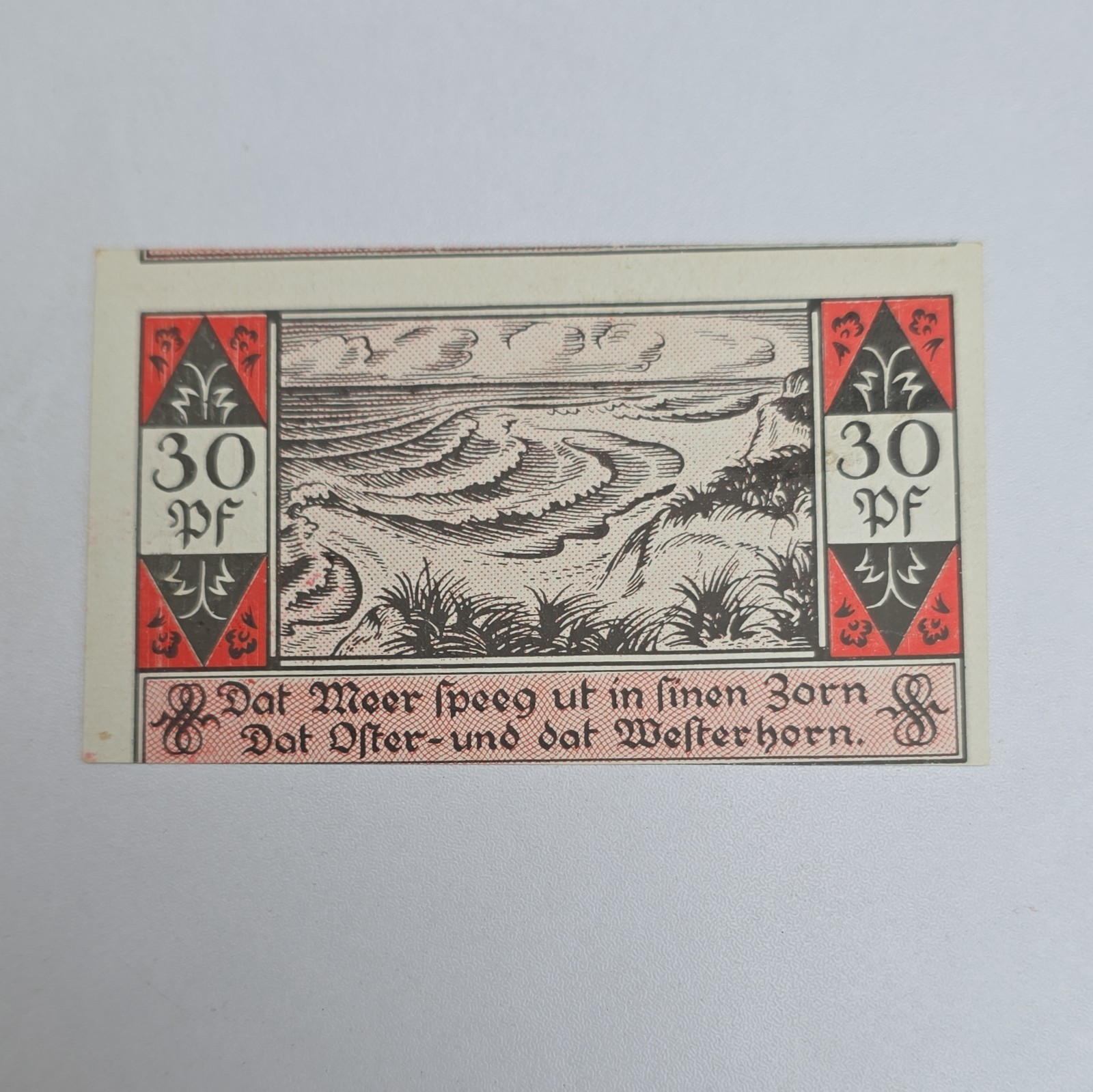 30 Pfennig 1921 Excellent Condition Old BANKNOTE Germany
