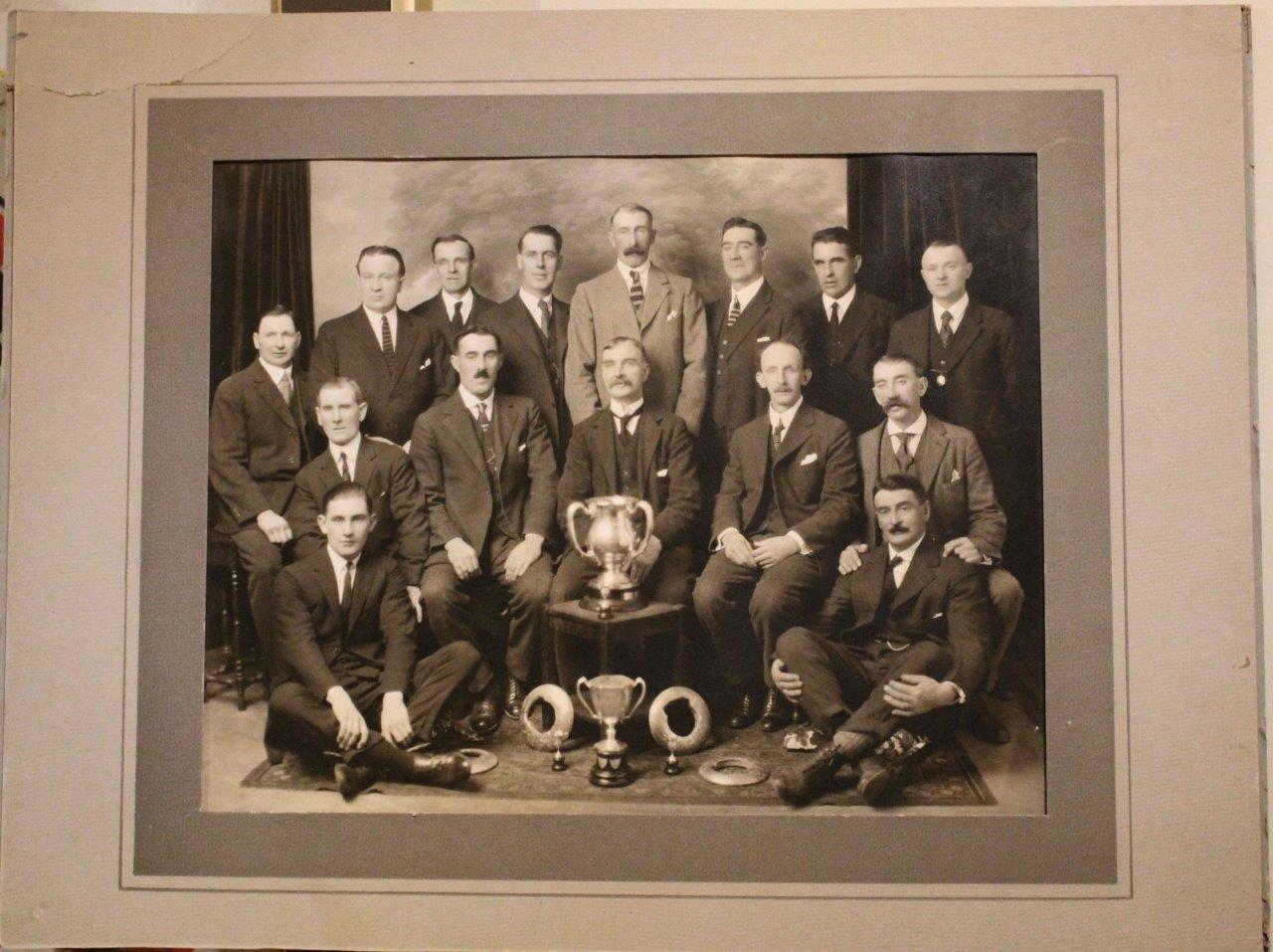 Vintage Antique Canadian Championship Sports Team Cabinet Photo Early 1900's!