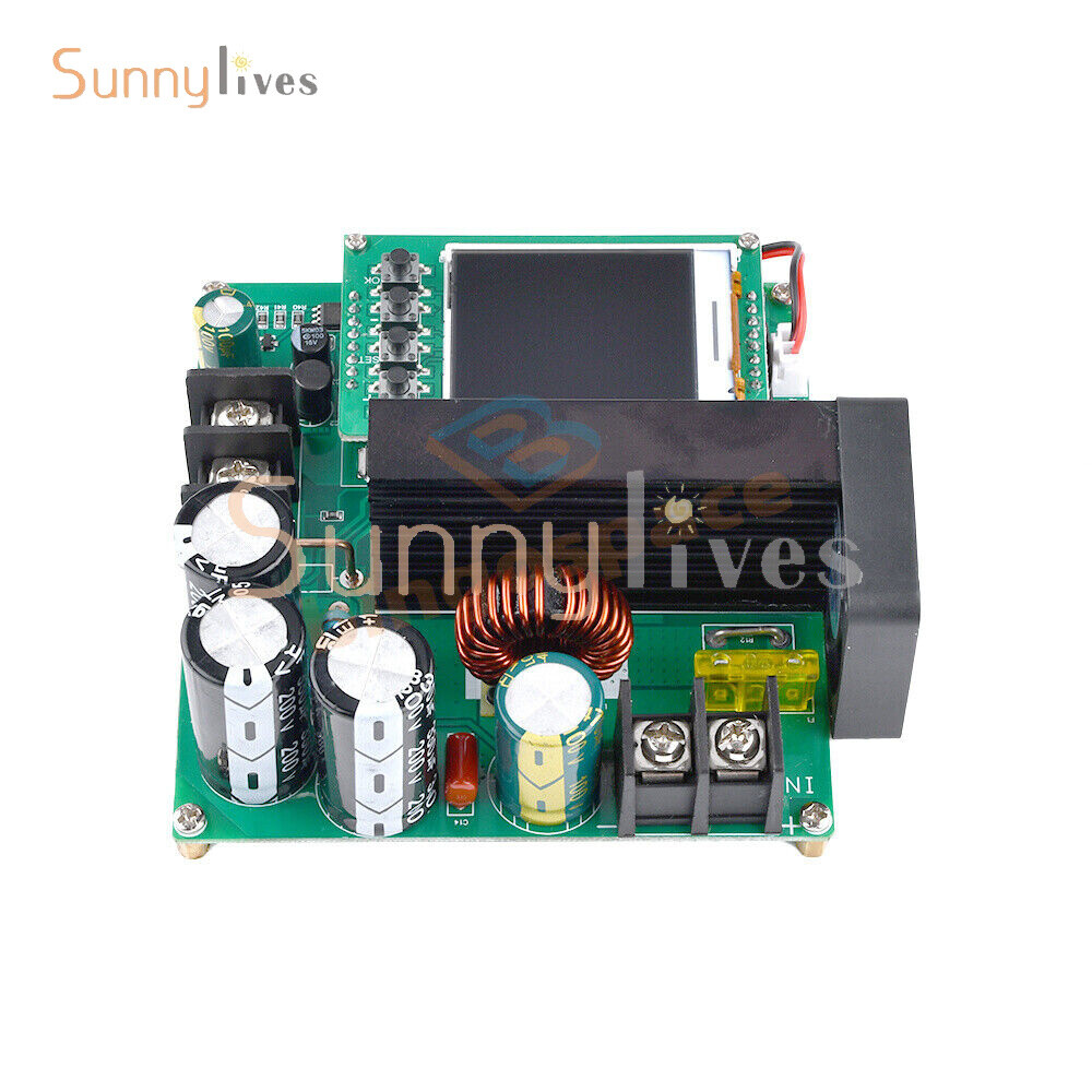 DC9V~60V 900W 15A CNC LCD Display Constant Current Voltage DC Boost Module New