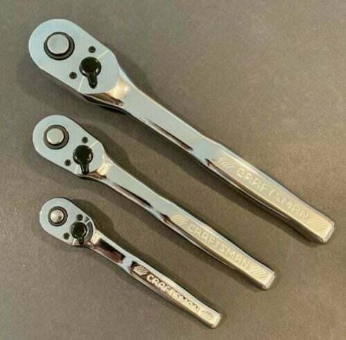 CRAFTSMAN 1/4", 3/8",1/2" - QUICK RELEASE RATCHET. SOLD SEPARATELY OR SET OF 3