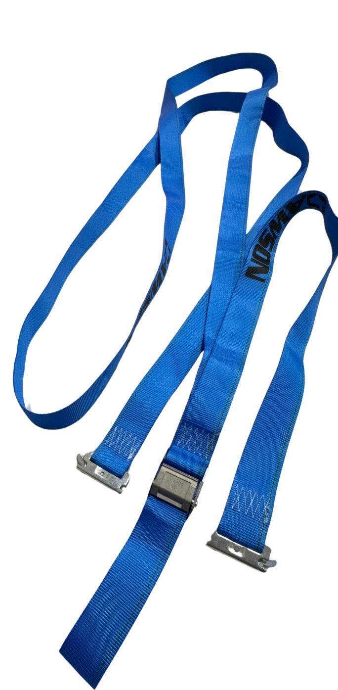 2"x20' Blue E-Track Cam Buckle Strap (2 Pack)