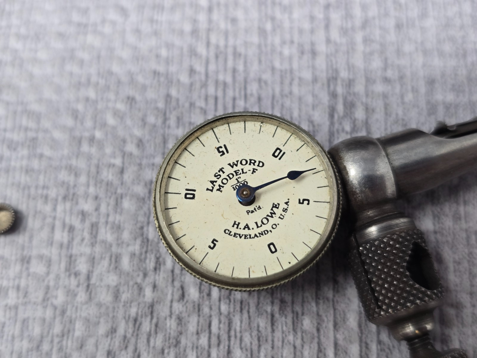 H.A. LOWE LAST WORD Model F DIAL TEST INDICATOR. PRE-STARRETT