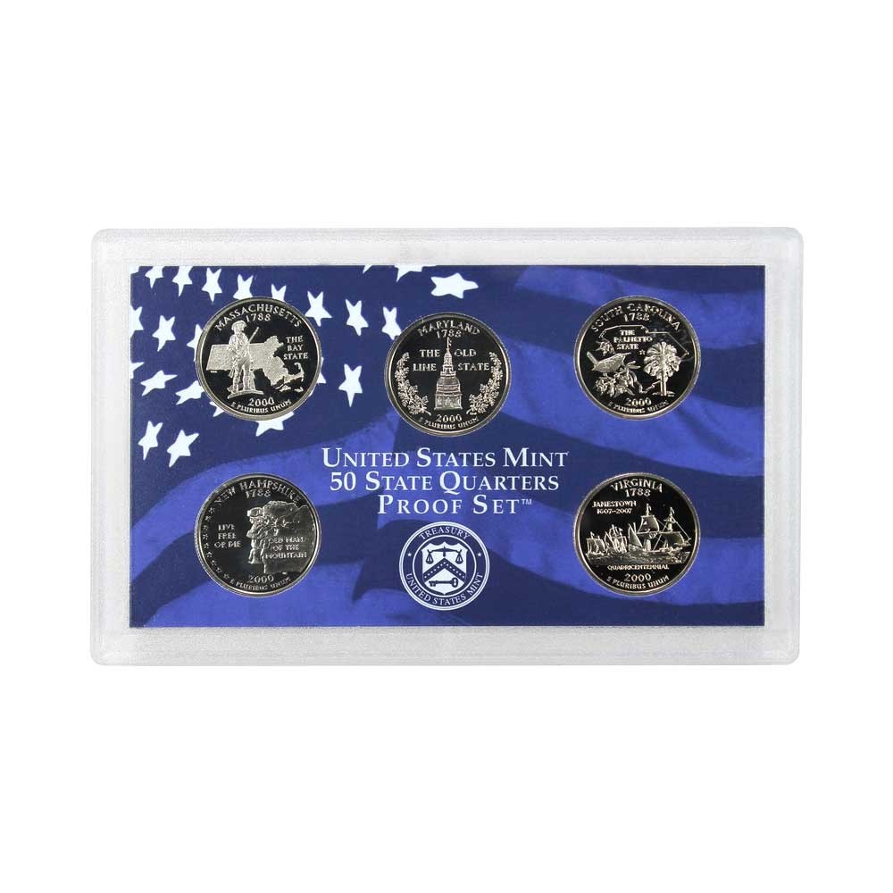 2000-S U.S. Clad State Quarters Proof Set