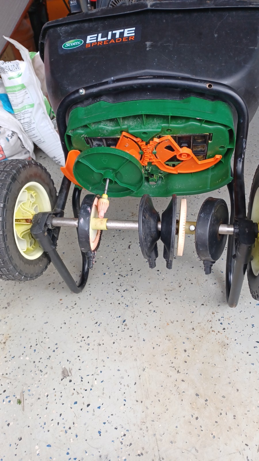 scotts elite spreader parts