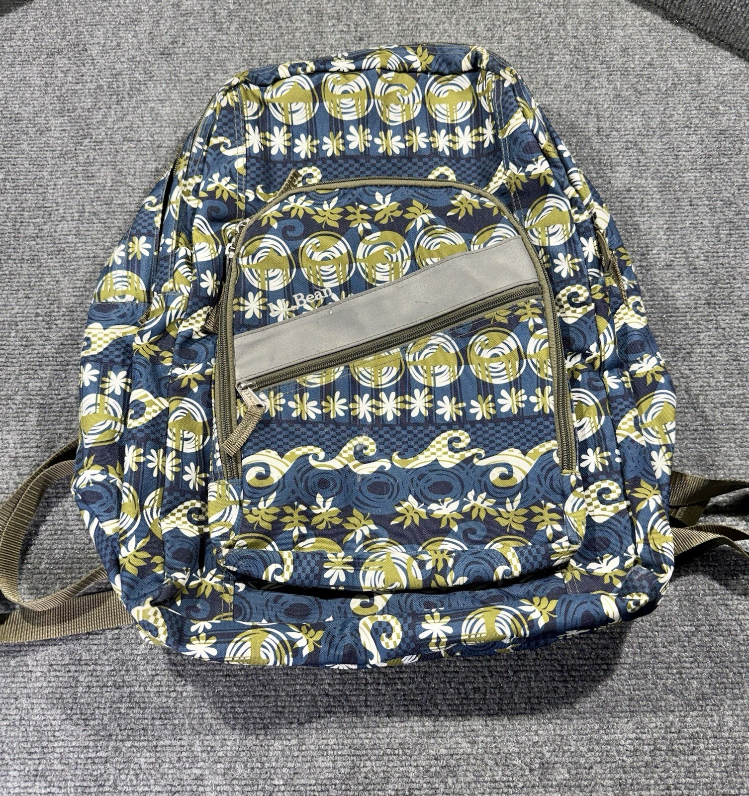 L.L. Bean Hawaiian Island Print Backpack