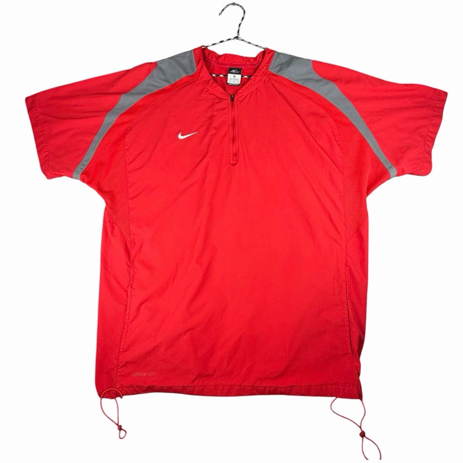 Nike Storm-FIT 1/4 Zip Pullover Short Sleeve Windbreaker  Warm Up Size XL
