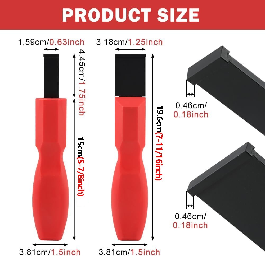 2pcs Tungsten Carbide Scraper Set Gasket Remover Tool for Engine Rust Glue Clean