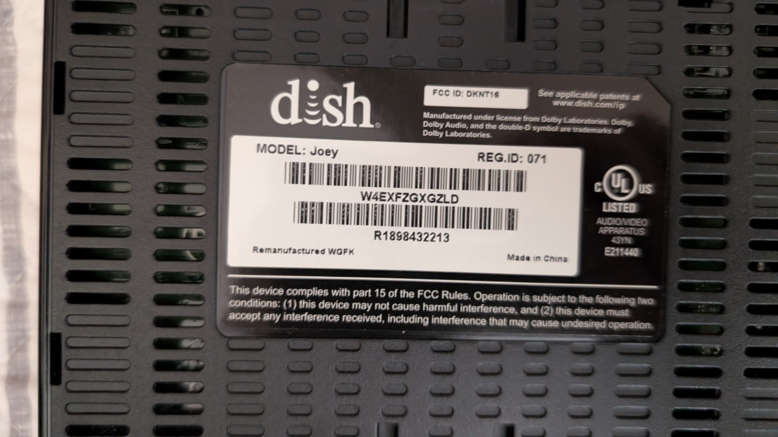 two Dish Network Joey 2.0 Satellite Receiver client+ power adapters & brackets