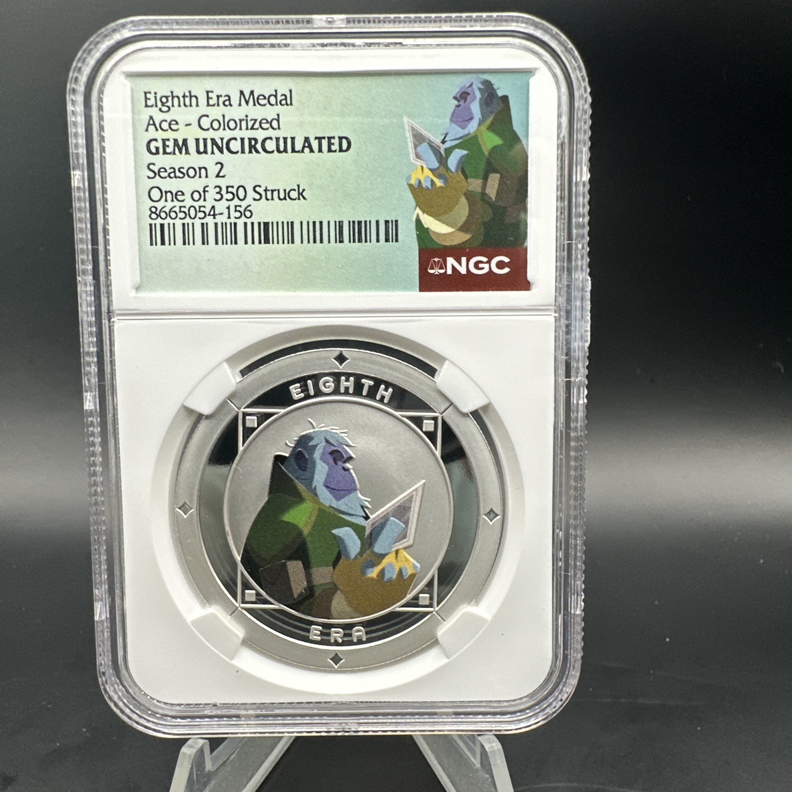 ACE - Eighth Era Medals Colorized - NGC GEM UNCIRCULATED - 1 Of 350