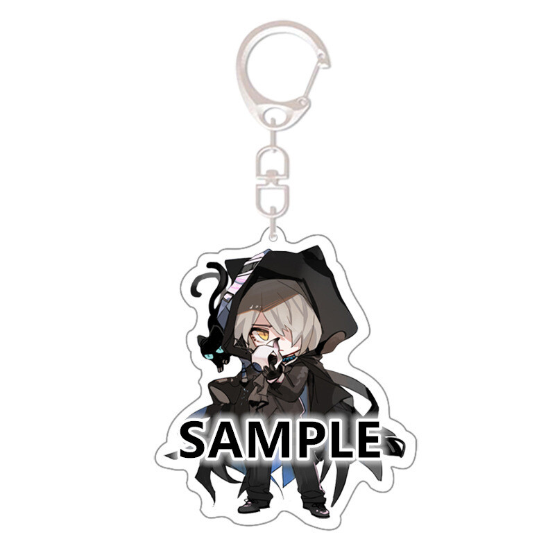 Anime Arknights PHANTOM keychain cospaly Keychain Pendant Key Ring  Keychain